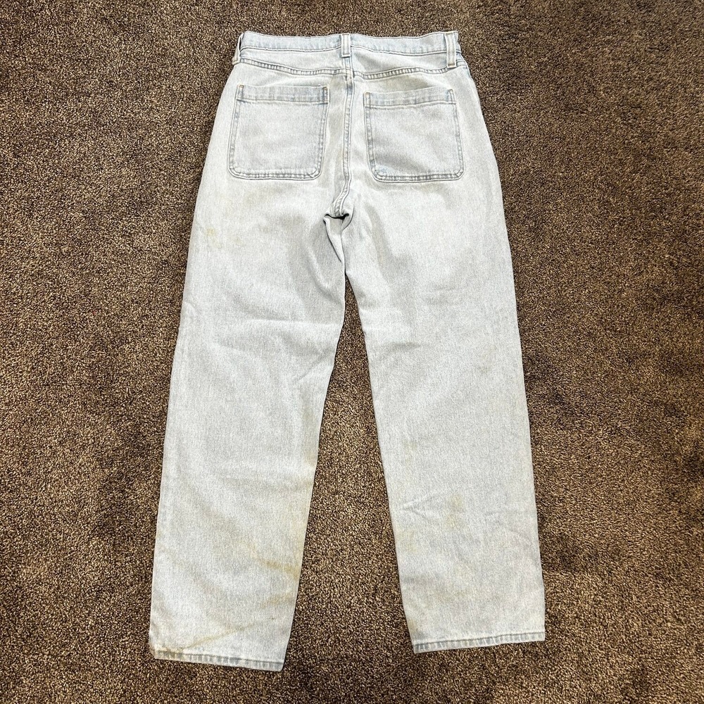 Hollister Baggy Jeans Mens 30x32 Light Wash Fair Distressed Stained Skater - Picture 3 of 5